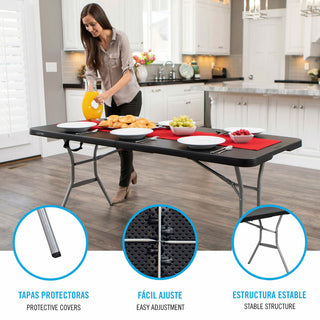 Lifetime Vouwtafel Lifetime Zwart 183 X 73 X 76 Cm