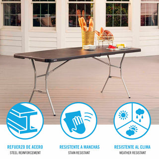 Lifetime Vouwtafel Lifetime Zwart 183 X 73 X 76 Cm