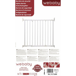Webaby Veiligheidsbarrière Webaby Nono Wit 72-108 Cm