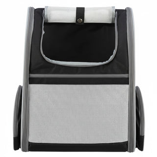 Trixie Hondentas Rugtas Chloe Lichtgrijs / Zwart