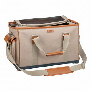 ELISA™ Canvas Carry – Zandkleurige Hondendraagtas
