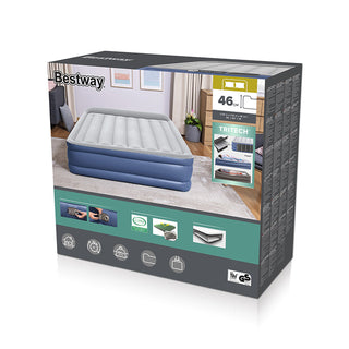 Bestway Dubbel Bed Met Motor 203X152X46 Cm Opblaasbaar En Camping 67630
