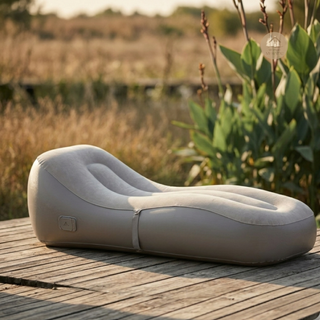 Sun Drift Lounger™ — luxury inflatable outdoor lounger for terrace, garden and poolside relaxation