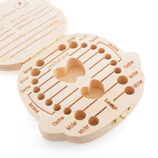 Inside of TOOTHFAIRY™ Baby Memory Box girl open and closed