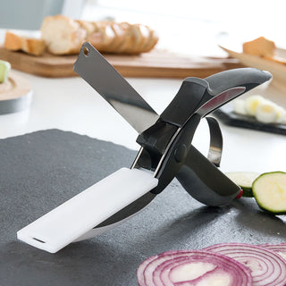 Innovagoods Mes-Schaar Met Ingebouwde Minisnijplank Scible Innovagoods
