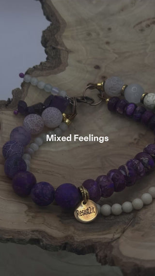 Original song Mixed Feelings™ by Sam from the House of Creation, paired with the Mixed Feelings bracelet by Jewelry by Jules