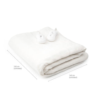 Innovagoods Dubbele Elektrische Bedverwarmer Blewarm Innovagoods 60+60 W 140 X 160 Cm Wit