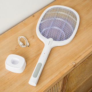 Innovagoods 2-In-1 Oplaadbare Insectenracket Met Uv-Licht Elecfly Innovagoods