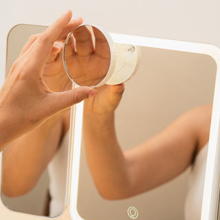 Innovagoods Oplaadbare Driepanelige Make-Up Spiegel Met Vergroting En Led-Licht Miled Innovagoods