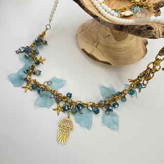 Cute Jellyfish Charm on the Sea Breeze Treasures™ Necklace